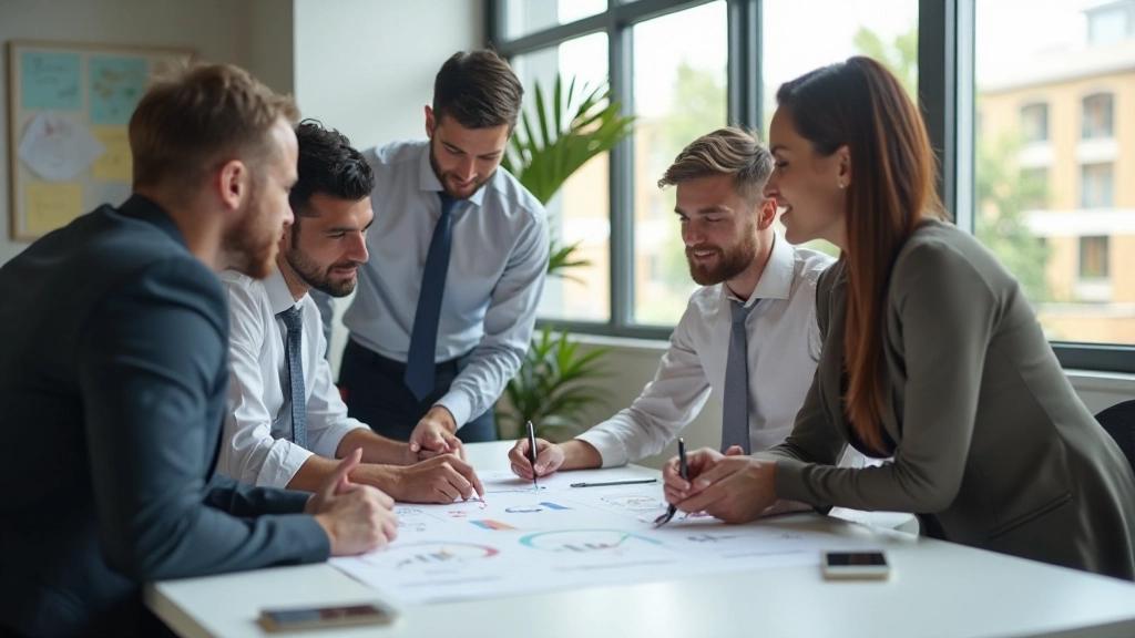 Человек выполняет утреннюю зарядку в домашнем офисе перед работой